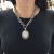 Victorian sterling Silver Locket with Handmade Belcher Link Chain