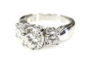 Vintage 3 Diamond Ring