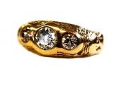 Vintage 3 Diamond Ring