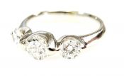 Vintage 3 Diamond Ring