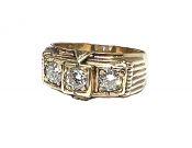Vintage 3 Diamond Ring