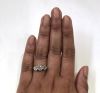 Vintage 3 Diamond Engagement Ring