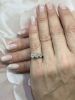 Vintage 3 Diamond Engagement Ring