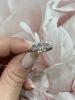 Vintage 3 Diamond Engagement Ring