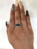 Vintage 3 Sapphire and Diamond Ring