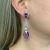 Vintage Amethyst and Diamond Drop Earrings