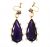 Vintage Amethyst and Pearl Earrings