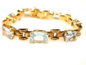 Vintage Aquamarine Bracelet