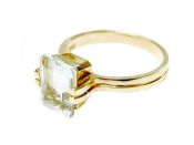 Vintage 2ct Aquamarine Solitaire 14kt Ring