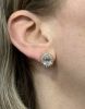 Vintage Aquamarine and Diamond Earrings