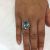 Vintage 12.63ct Aquamarine and Diamond 18k Ring