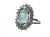 Vintage Aquamarine and Diamond Ring
