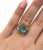Vintage Aquamarine and Diamond Ring