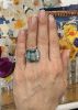 Vintage Aquamarine and Diamond Ring