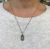 Vintage Aquamarine and Emerald Pendant with Chain 