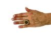 Vintage Black Diamond Floral Ring