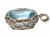 Vintage Blue Topaz and Diamond Pendant