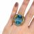 Vintage Blue Topaz and Diamond Ring