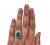 Vintage Cabochon Emerald and Diamond Ring