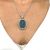Vintage Carved Aquamarine and Diamond Pendant