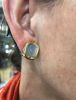 Vintage Oval Chalcedony Earrings