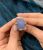 Vintage Chalcedony and Diamond Ring