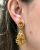 Vintage Citrine Cannetille Drop Earrings