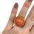 Vintage Coral Solitaire Ring
