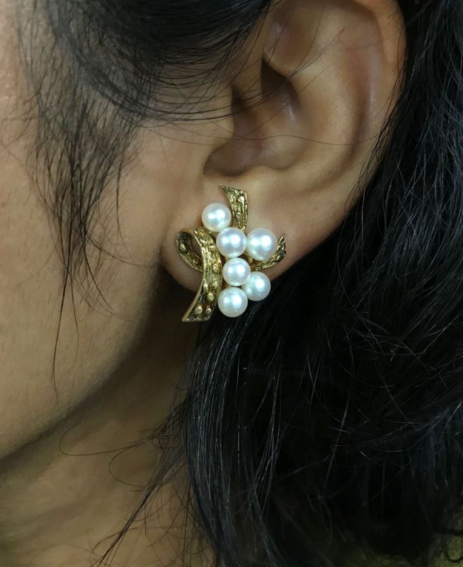 Vintage Cultured Pearl Earrings