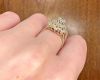 Vintage 1.54ct Diamond Cluster Ring in 14kt White Gold