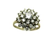 Vintage Diamond Cluster Ring