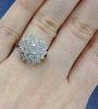 Vintage Diamond Cluster Ring