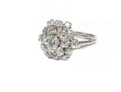 Vintage Diamond Cluster Ring
