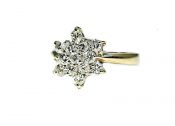 Vintage Diamond Cluster Ring