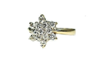 Vintage Diamond Cluster Ring