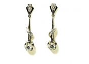 Vintage Diamond Drop Earrings