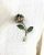 Vintage Diamond Enamel En Tremblant Floral Brooch