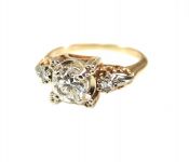 Vintage 0.95ct Diamond Engagement Ring