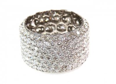 Vintage Style Diamond Eternity Band