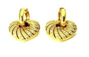 Vintage Diamond Heart Earrings