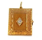 Vintage Diamond Locket Pendant