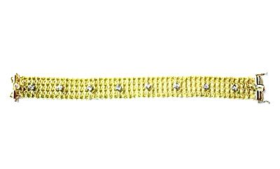 Vintage Diamond Mesh Bracelet