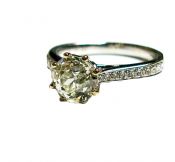 Vintage Diamond Modern Ring Setting