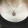 Vintage Diamond Paste Syn Ruby Pendant