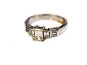 Vintage Emerald Cut Diamond Ring