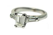 Vintage Emerald Cut Diamond Ring