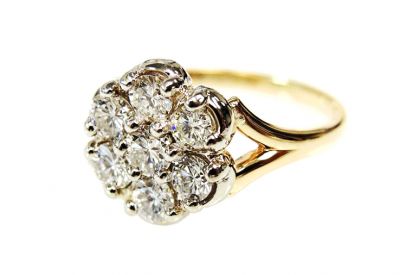 Vintage Diamond Cluster Ring