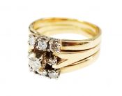Vintage Diamond Wedding Rings Set