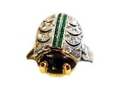 Vintage Diamond Ruby Insect Ring