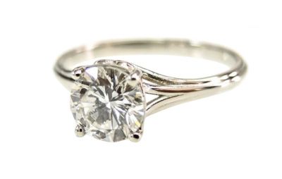 Vintage Diamond Solitaire Engagement Ring